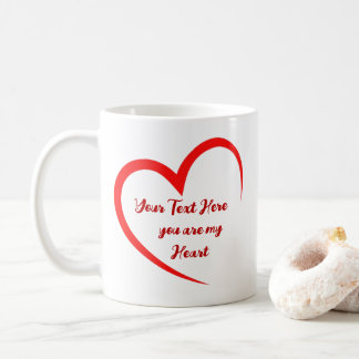 Personlig Romantisk Hjärtkärlek Kaffemugg