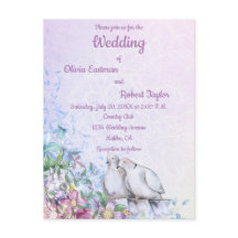 Personlig romantiska vita duvor bröllop