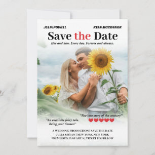 Personlig Romcom Poster fotospara datum Spara Datumet