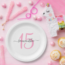 Personlig rosa 15-årsdag