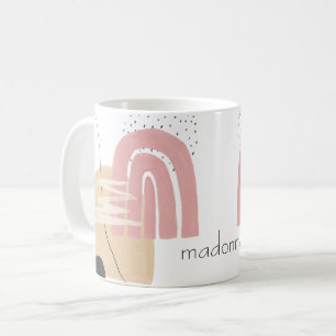 Personlig Rosa  Abstrakt Shapes Mugg
