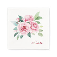 Personlig Rosa Akvarellros