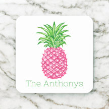 Personlig rosa ananas Preppy