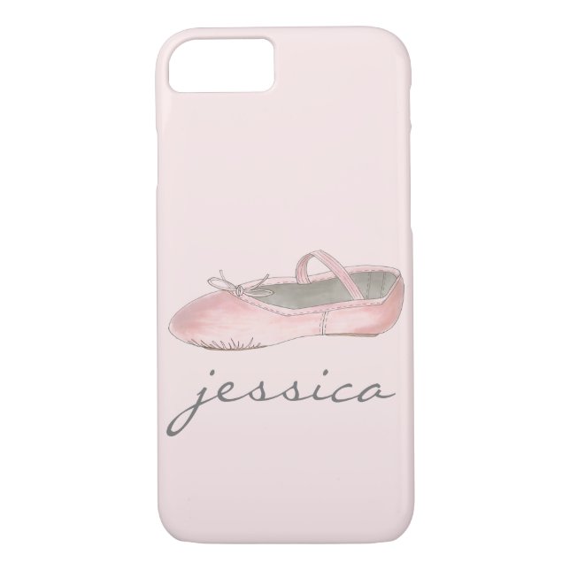 Personlig Rosa Ballet Dance Ballerina Case-Mate iPhone Skal (Baksida)