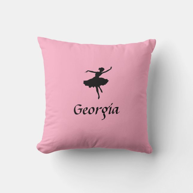 Personlig Rosa Ballpapp Kudde (Framsida)