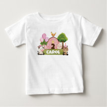 Personlig Rosa Barnyard Birthday