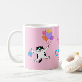 Personlig Rosa Best Cat Mamma någonsin Kaffemugg