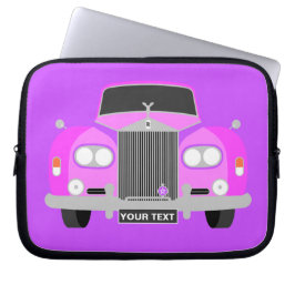 Personlig Rosa British Classic Limousines car Laptop Sleeve