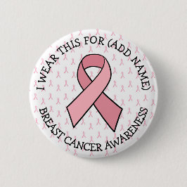 Personlig Rosa Bröstcancer Blåsammandragscancer Knapp