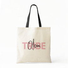 Personlig Rosa Brudstam Typografi