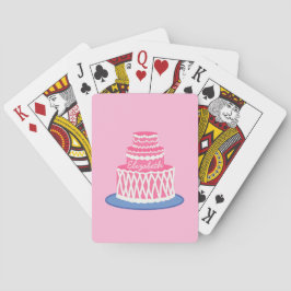 Personlig Rosa Cake Casinokort