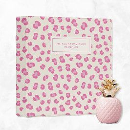 Personlig Rosa Chic Binder