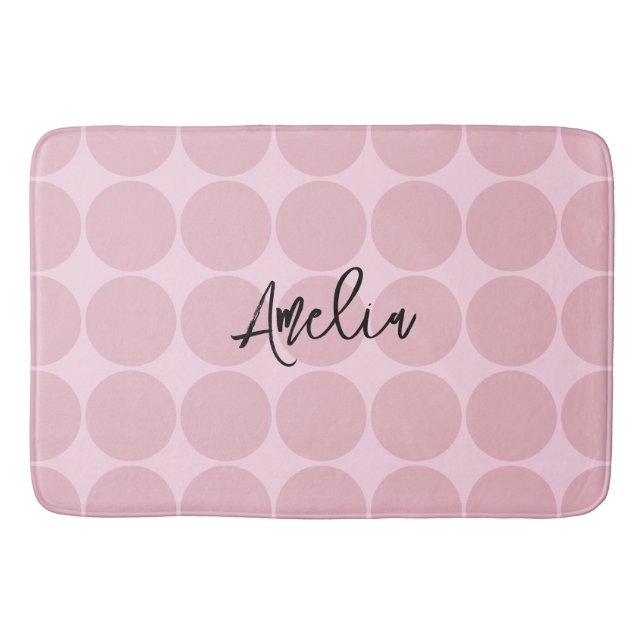 Personlig Rosa Coquette Girly Gifts Badrumsmatta (Framsidan)