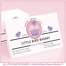Personlig Rosa Cupcake-Bageri Visitkort