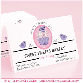 Personlig Rosa Cupcake-Bageri Visitkort