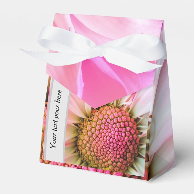 Personlig Rosa Daisy Förmånslåda Presentaskar (Framsidan Sidan)