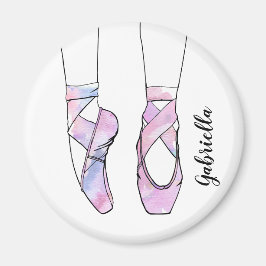 Personlig Rosa Dance Ballet Magnet