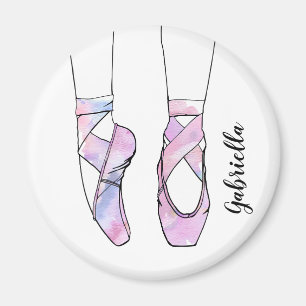 Personlig Rosa Dance Ballet Magnet