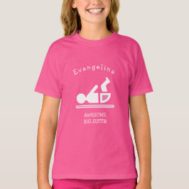 Personlig Rosa FANTASTISK BIG SISTER T Shirt