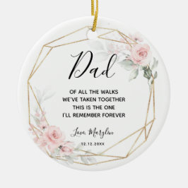 Personlig Rosa  Far i Bride Ornament