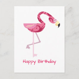 Personlig Rosa Flamingo Bird Vykort