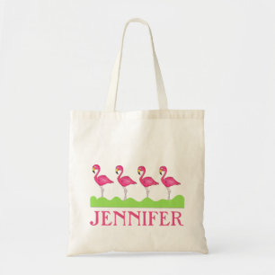 Personlig Rosa Flamingo Flamingos Tote Bag Tygkasse