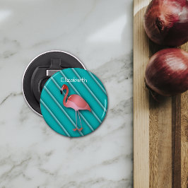 Personlig Rosa Flamingo Flasköppnare