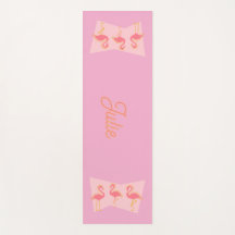 Personlig rosa flamingo MCM yogamatta