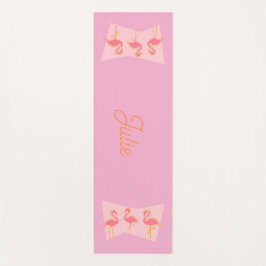 Personlig rosa flamingo MCM yogamatta
