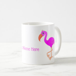 Personlig Rosa Flamingo Mugg med eget namn