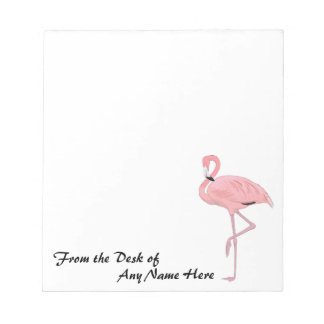 Personlig Rosa Flamingo Stationery Anteckningsblock
