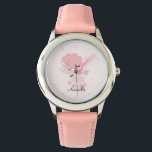 Personlig Rosa Fransk Pudel Armbandsur<br><div class="desc">Den här fina klockan har en söt rosa fransk pudel-valp och kan vara personlig med din lilla flickas namn,  monogram eller valfri text för en söt anpassningsbar.</div>