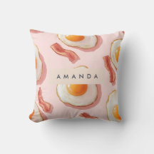 Personlig Rosa Fried Eggs och Bacon Mönster