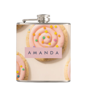 Personlig Rosa Frosted Cookie Mönster Fickplunta