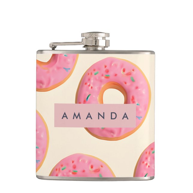 Personlig Rosa Frosted Donut Mönster Fickplunta (Framsidan)
