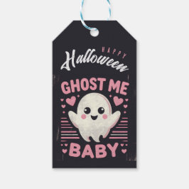 Personlig Rosa Ghost me Baby märkre gift Presentetikett