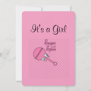 Personlig Rosa Girl Girl Meddelande