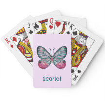 Personlig Rosa Glasswing Butterfly Art