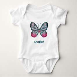 Personlig Rosa Glasswing Butterfly Art T Shirt