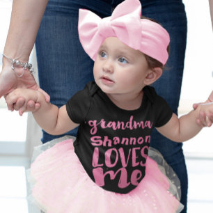 Personlig Rosa Grandma KÄRLEK me T Shirt