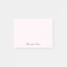 Personlig Rosa Grått Script Namn