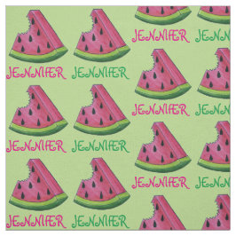 Personlig Rosa Grönt Watermelon Segce Frukt Tyg