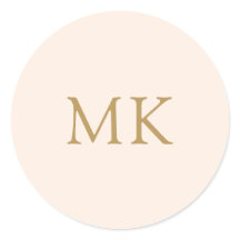 Personlig  Rosa Guld Monogram Initialer