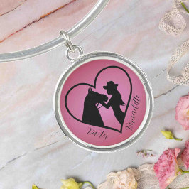 Personlig Rosa Horse and Owner Namn