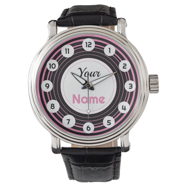 Personlig Rosa hypnosis Watch Armbandsur (Framsida)