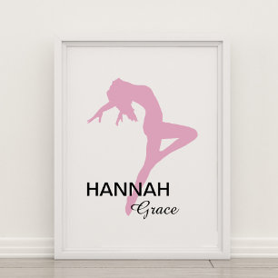 Personlig Rosa Jazz Dancer Poster