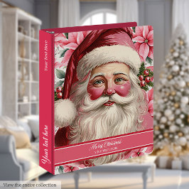 Personlig Rosa Jultomten Recipe Binder Gift