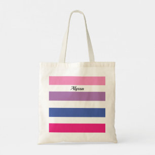 Personlig Rosa Lila Tygkasse