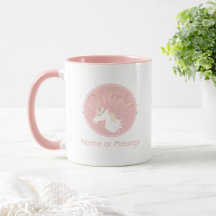 Personlig Rosa Modern Magisk Enhörning Barn