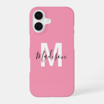 Personlig rosa monogram